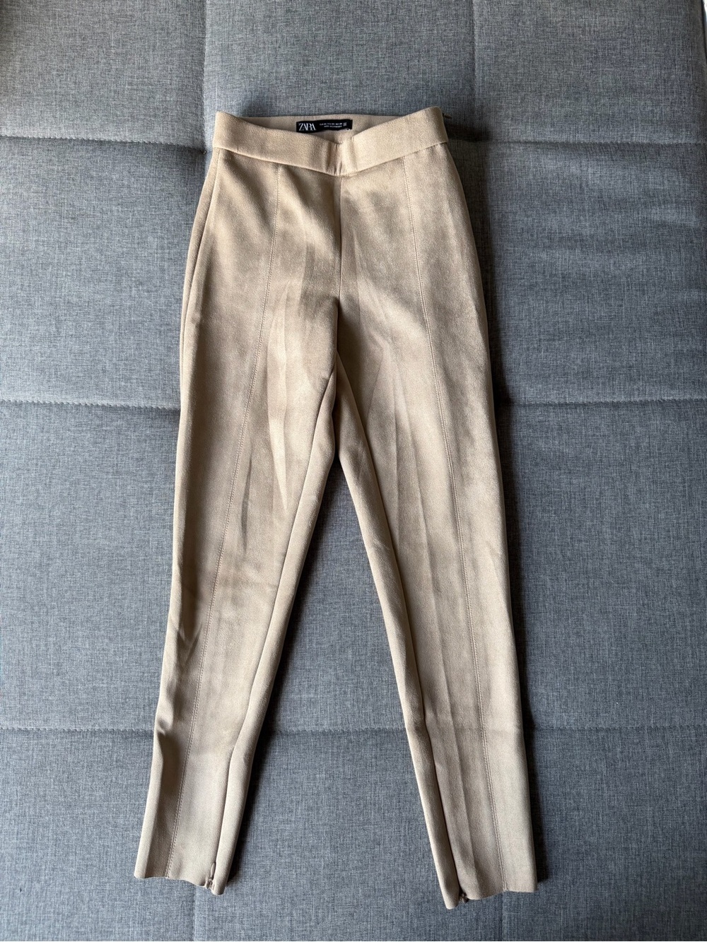 Zara Beige Slim Tailored Skinny Pants